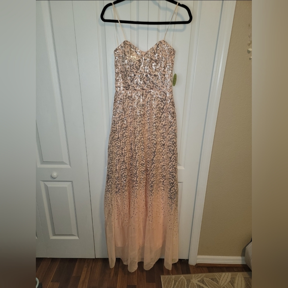 Elegant Sequin Evening Gown